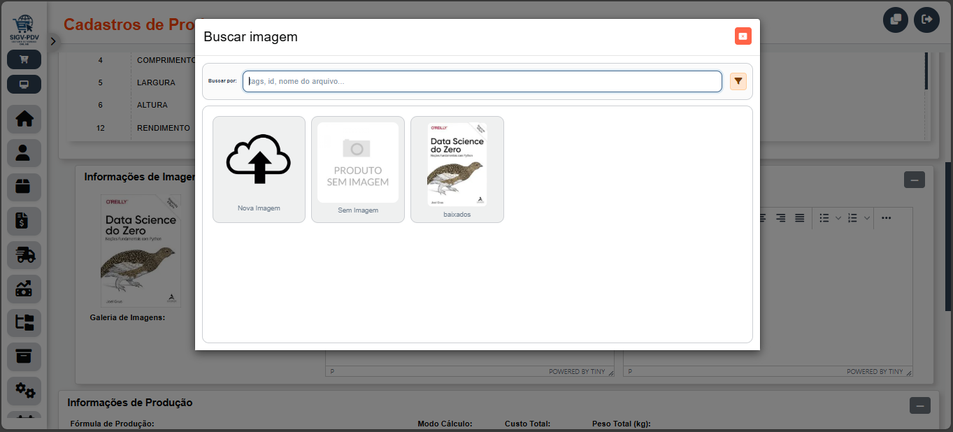 Cadastro de Fornecedores